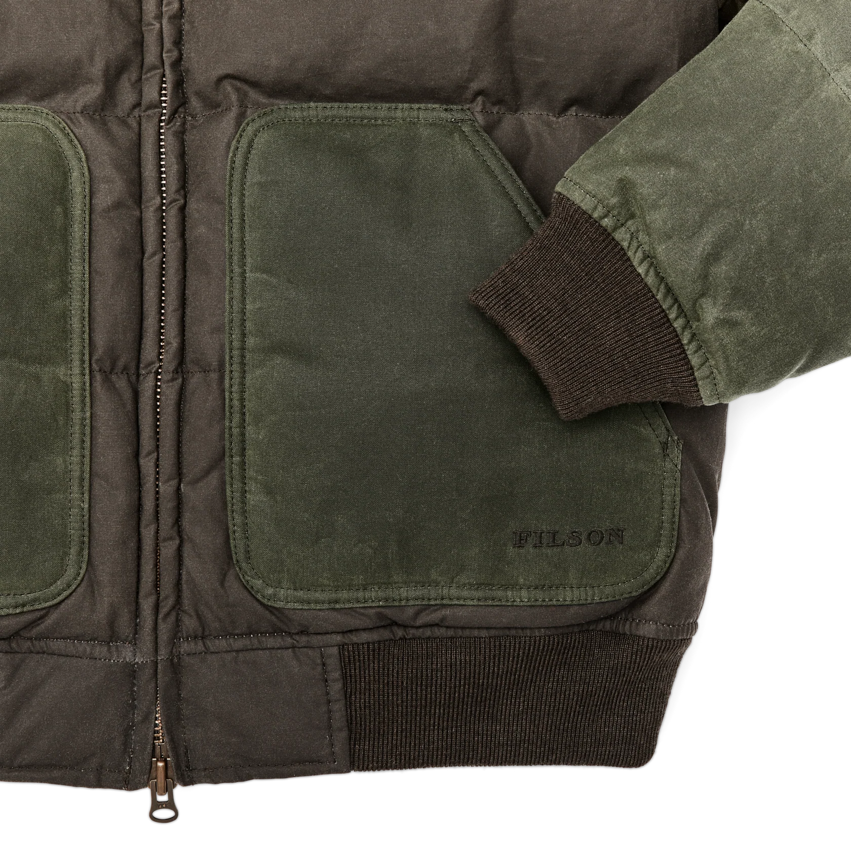 Down Bomber Jacket - Otter Green