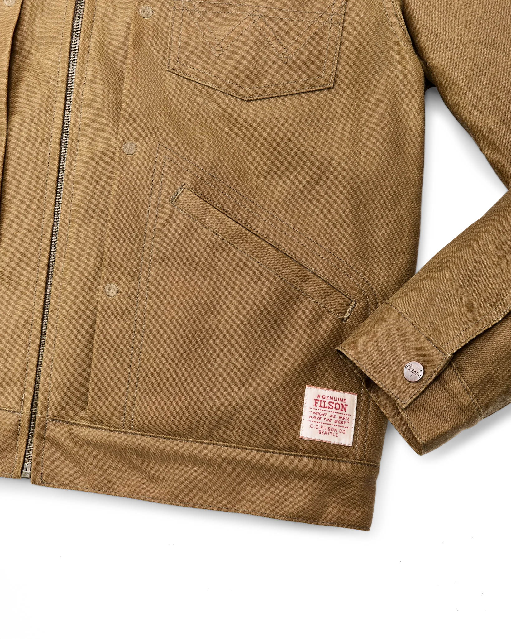 Wrangler X Filson Adventure Jacket-Dark Tan