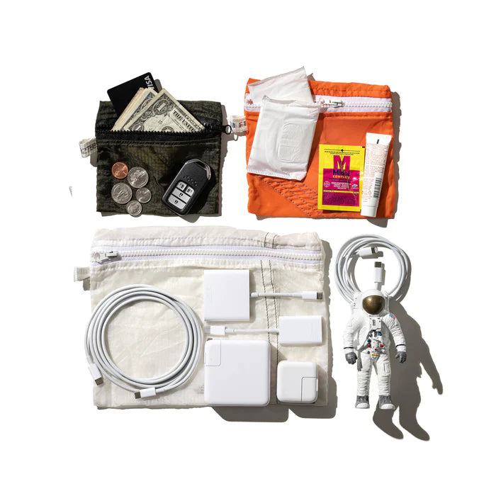 VINTAGE PARACHUTE LIGHT POUCH - WHITE (LAGRE)