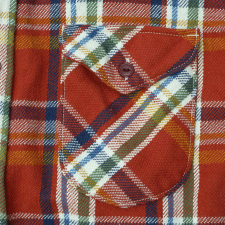 Heavy Flannel Shirt - Red