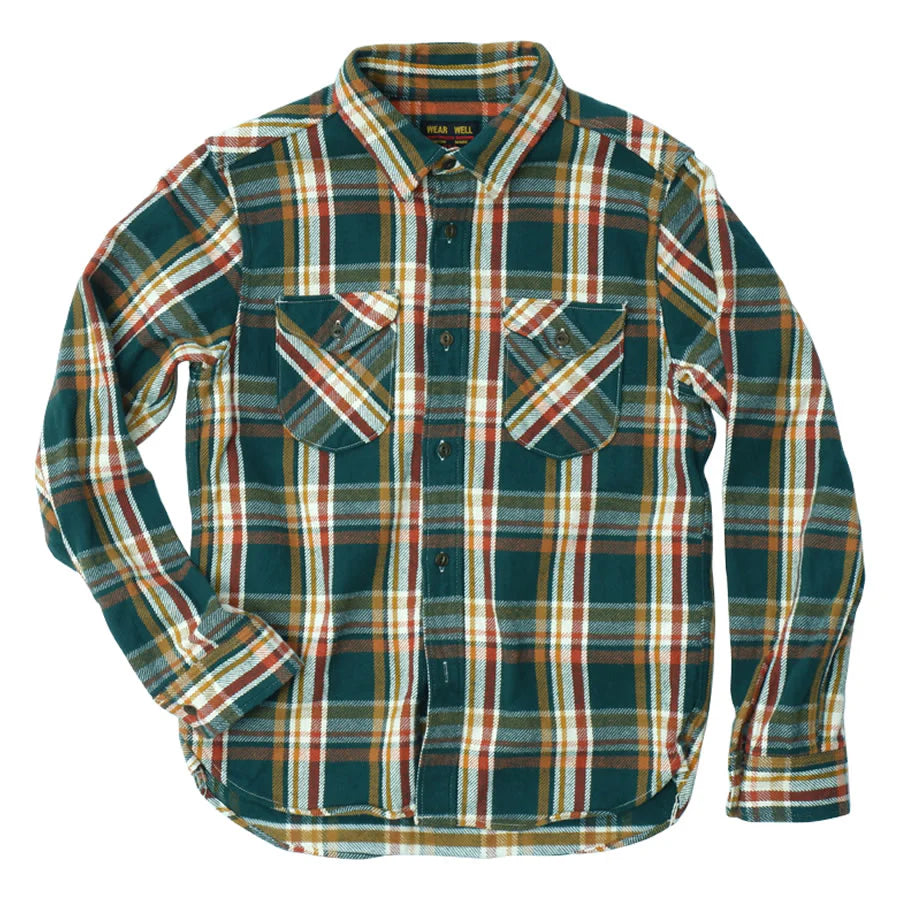 Heavy Flannel Shirt - Green