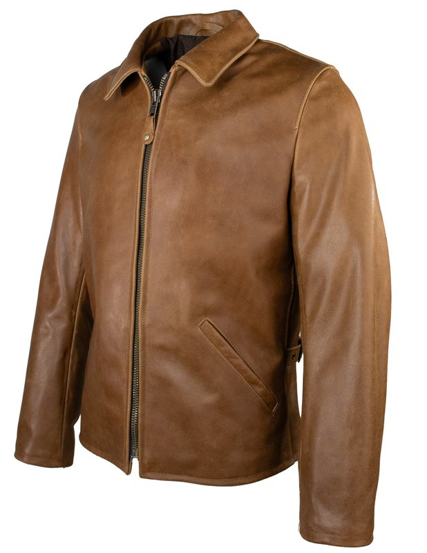 Schott Men's Waxy Buffalo Leather Sunset Jacket