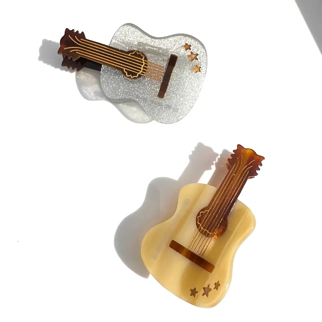 Hand-Painted Guitar Claw Hair Clip | Eco-Friendly