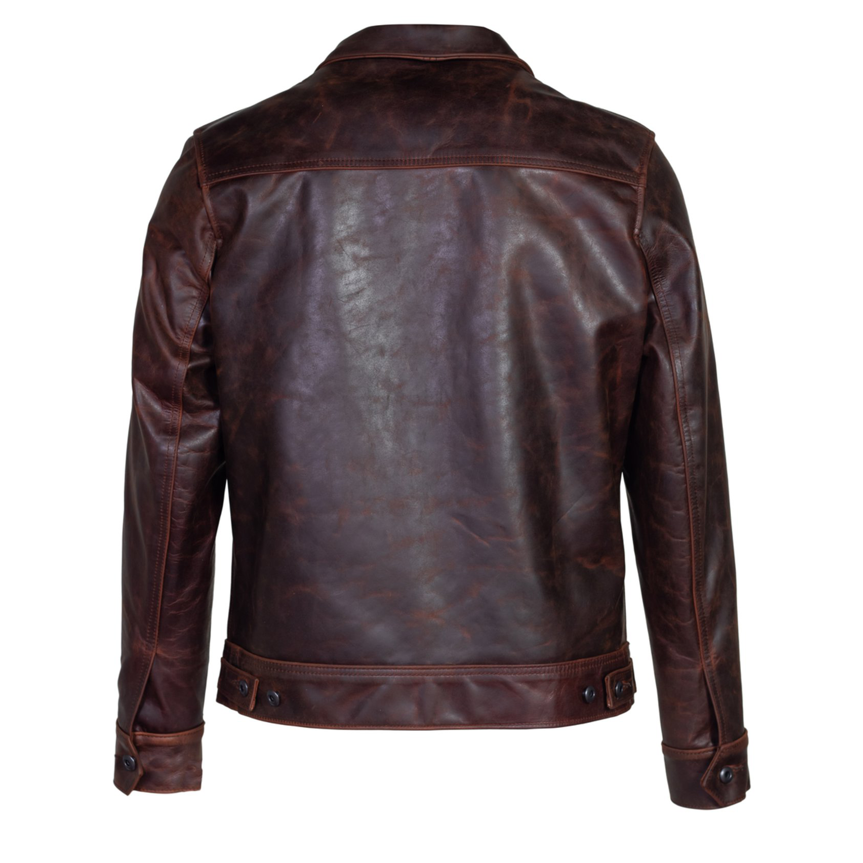 Lightweight Unlined Cowhide Trucker Jacket