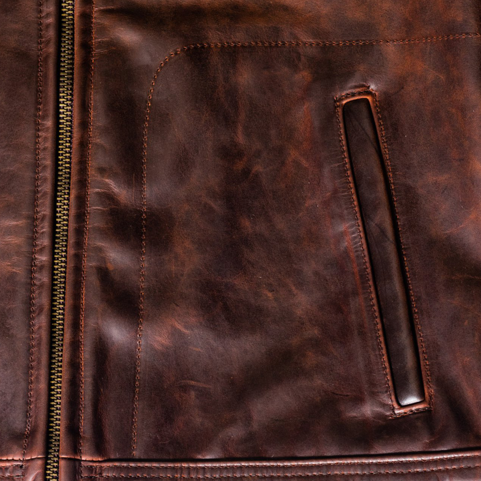 Lightweight Unlined Cowhide Trucker Jacket