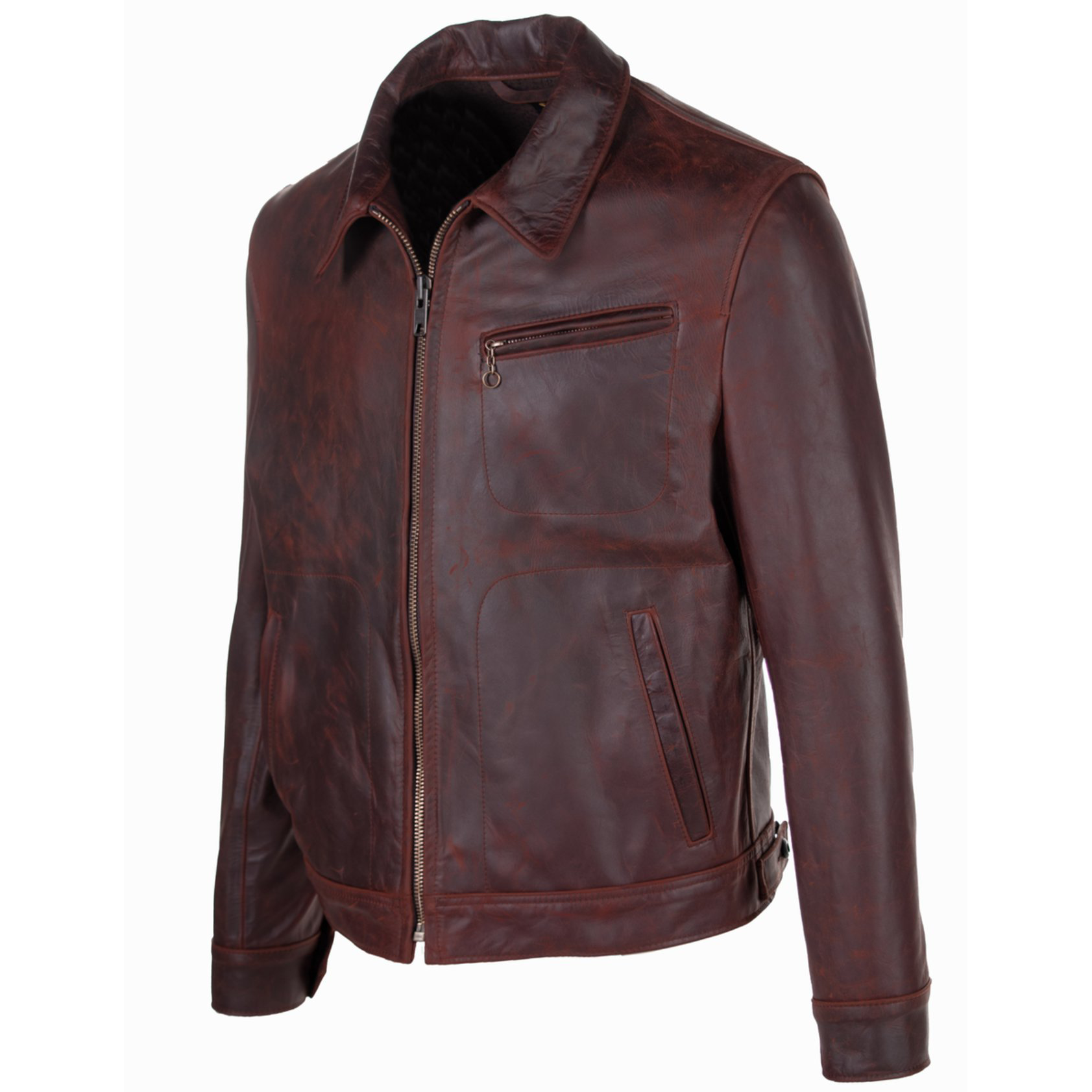 Lightweight Unlined Cowhide Trucker Jacket