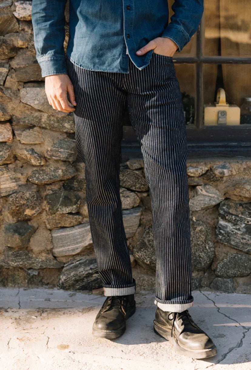 The Hammer Straight - Indigo Stripe Rinse 14oz Selvedge