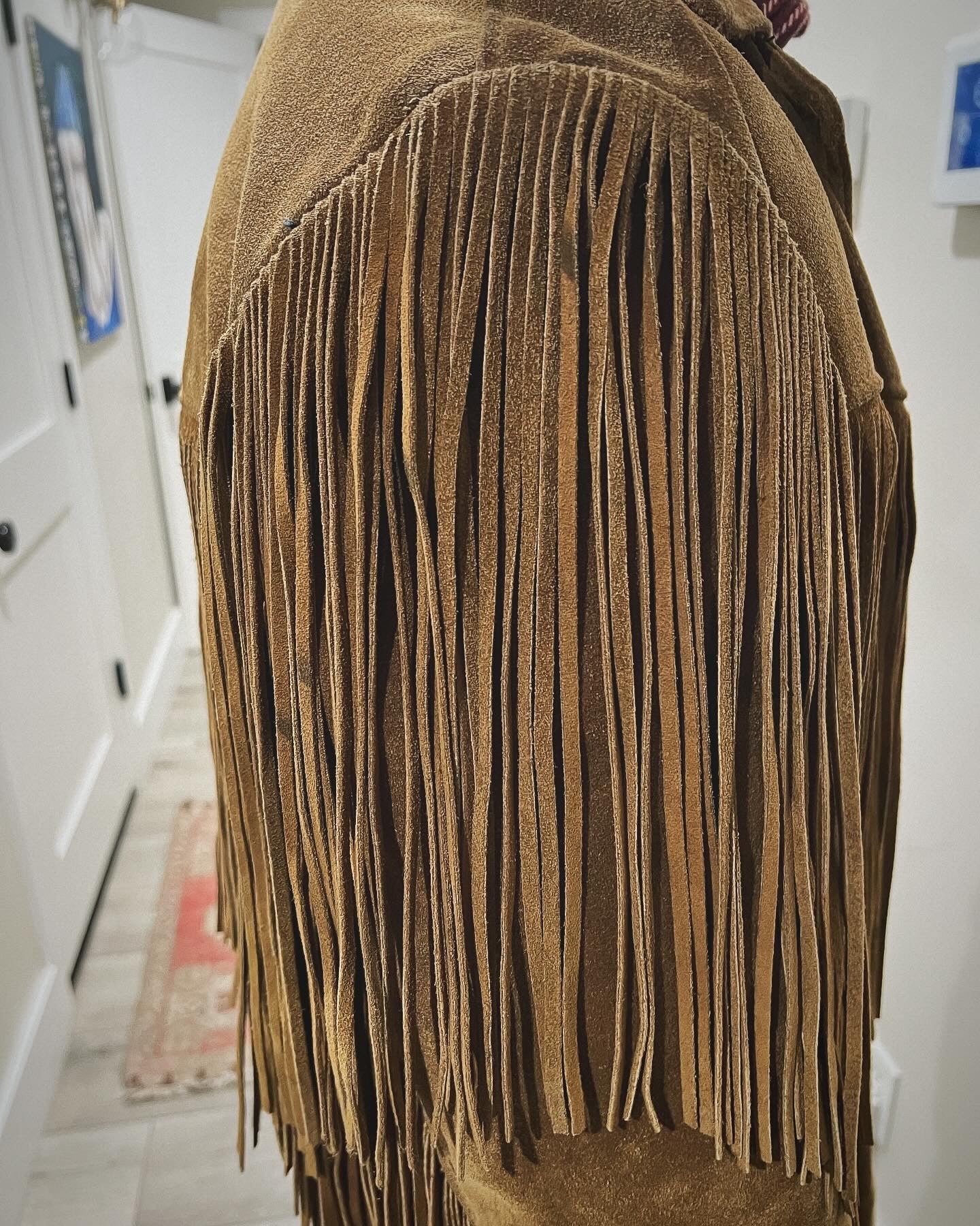 Vintage Schott Men's Suede Fringe Jacket