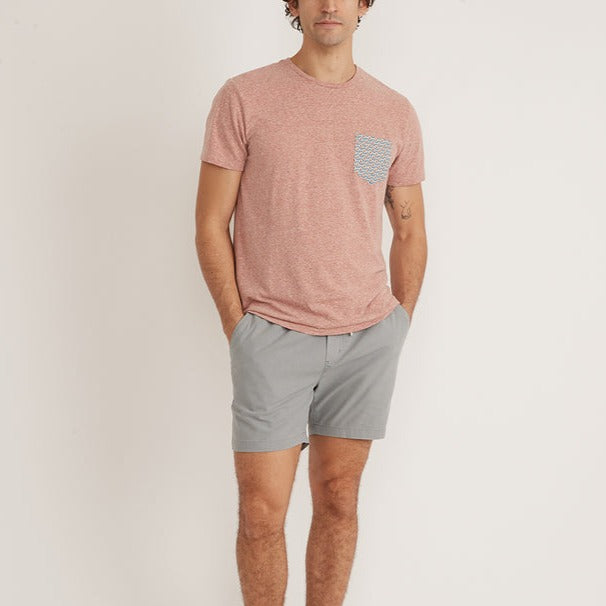 5" Saturday Canvas Short in Light Grey