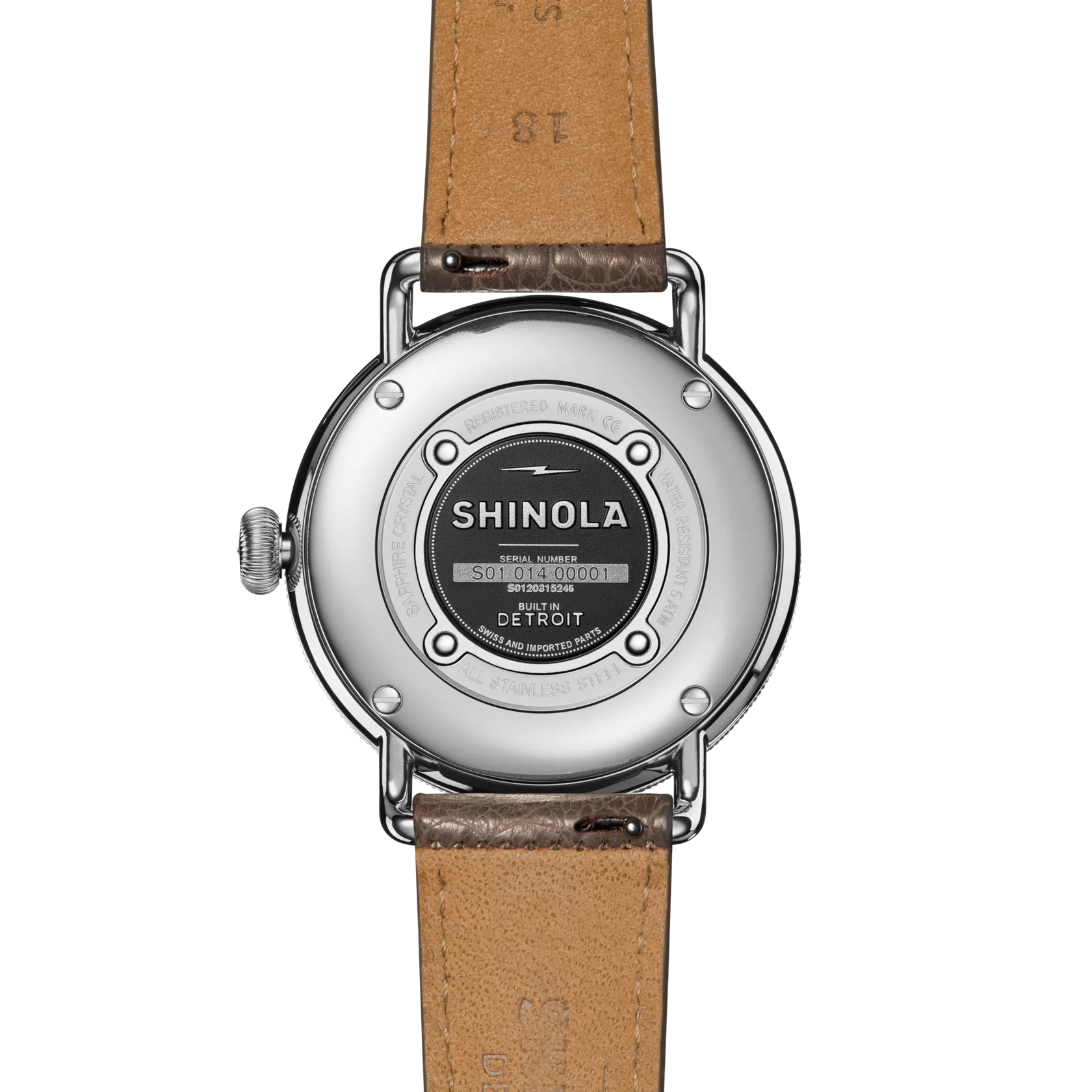 Canfield Watch 38mm - Gray Brown / Alligator Strap