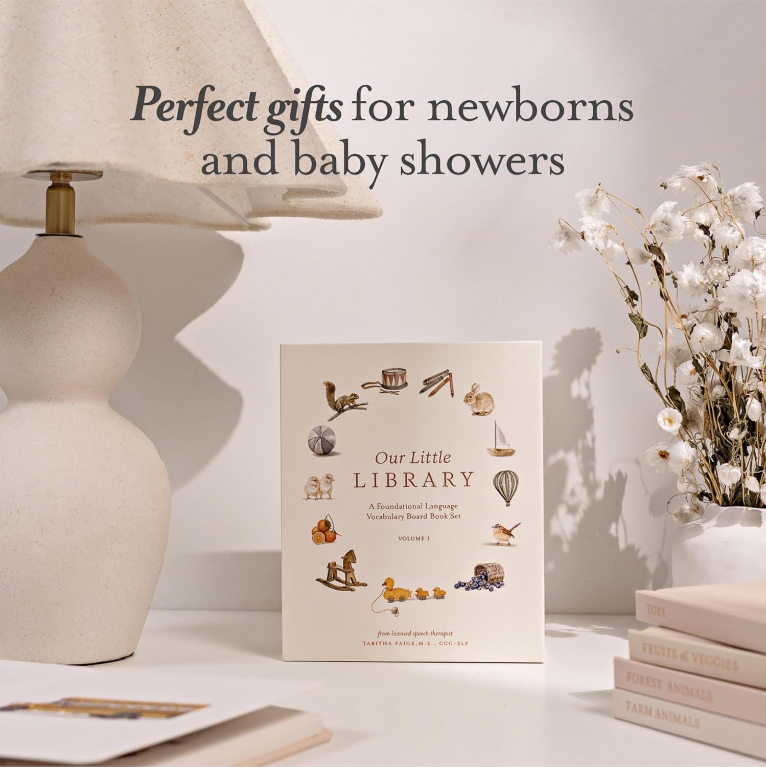 Our Little Library-A Foundational Language Vocabulary Board Book Set Vol.1