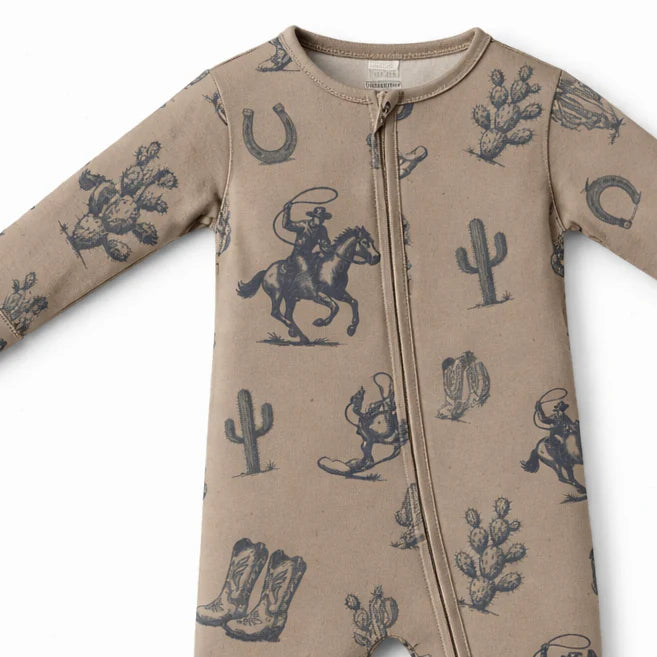 Dusty Cowboy Zip Pajamas