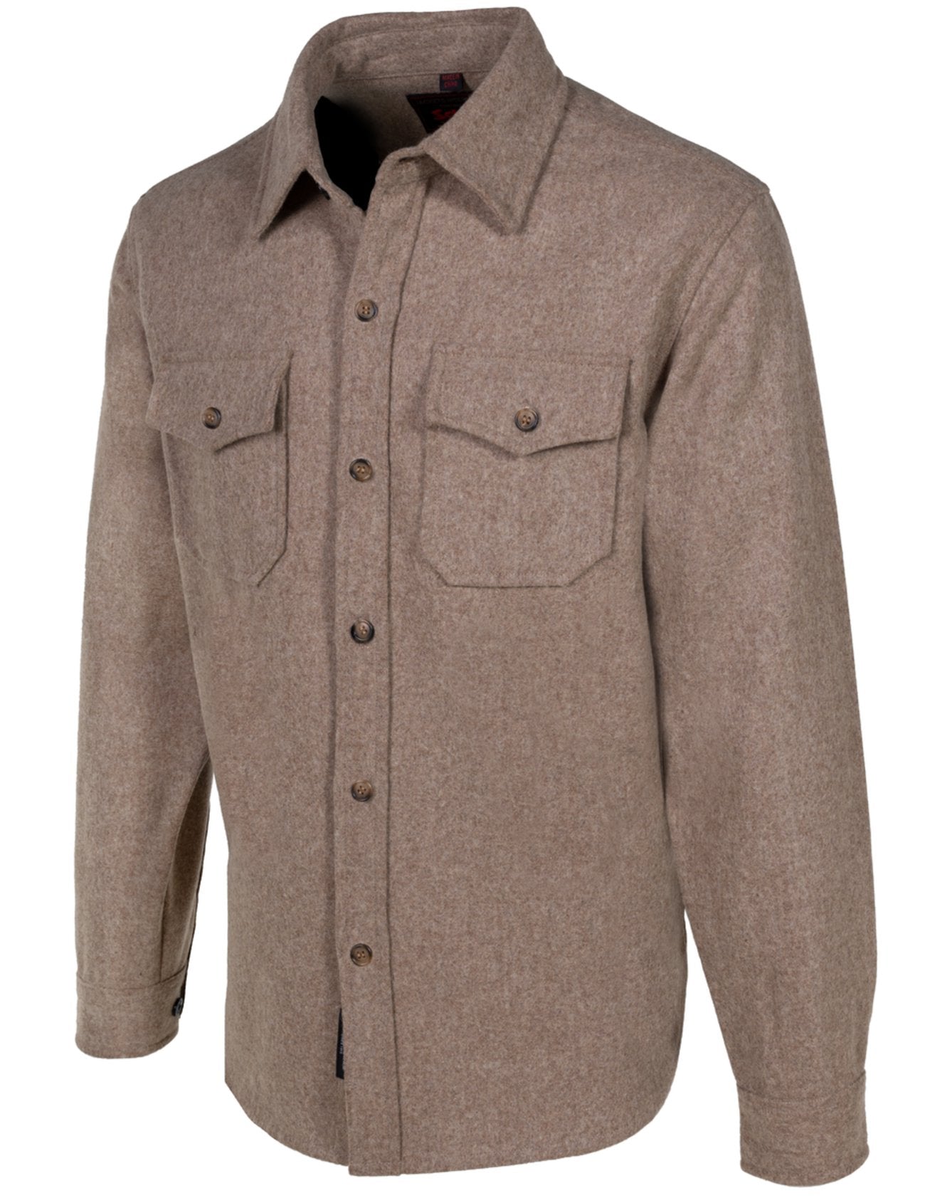 Men's CPO Wool Shirt - Taupe