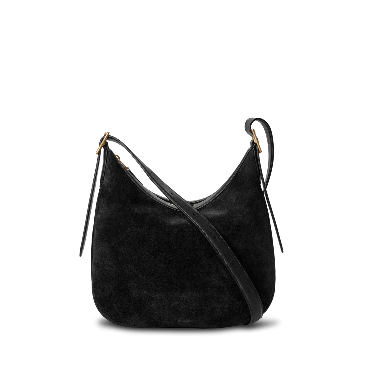 Medium Bixby Crossbody - Black Suede