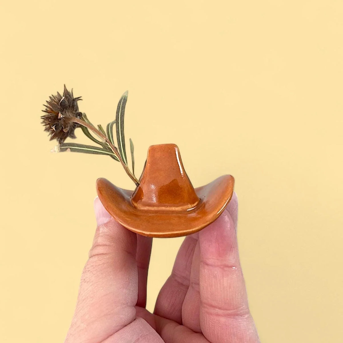 Ceramic Cowboy Hat Decor: Western Home Accent