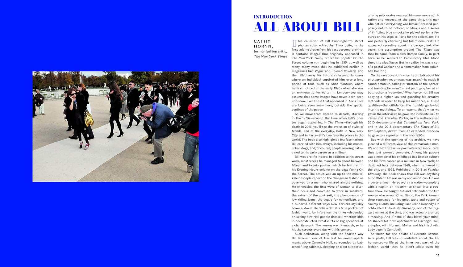 Bill Cunningham: On the Street Five Decades of Iconic Photography