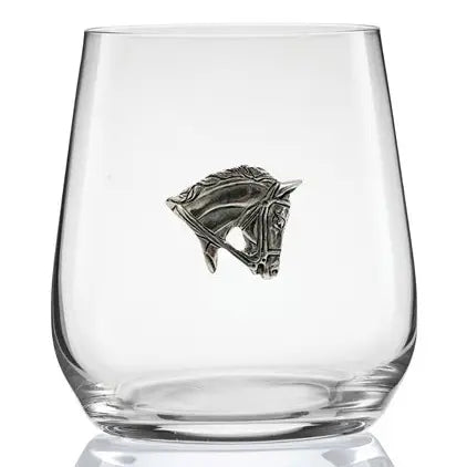 Menagerie Horse Head Stemless Wine Glass
