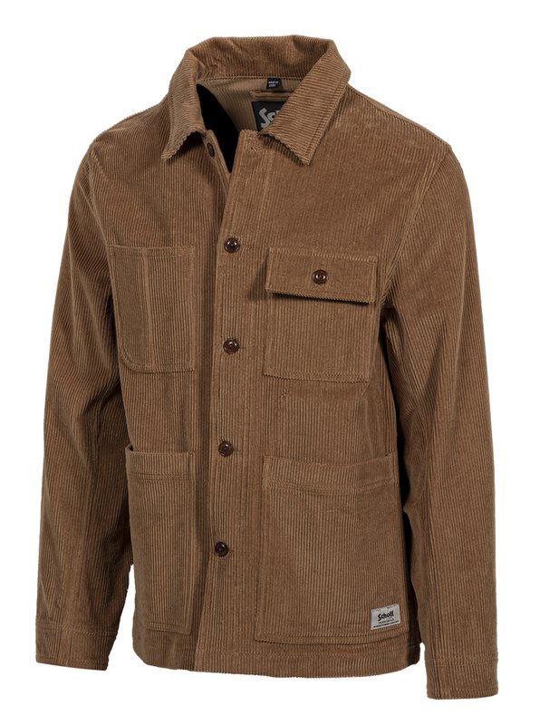 Schott 30" 7 Wale Corduroy Chore Jacket - Tobacco