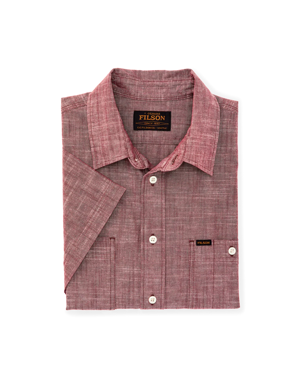 Short Sleeve Chambray Shirt - Sable