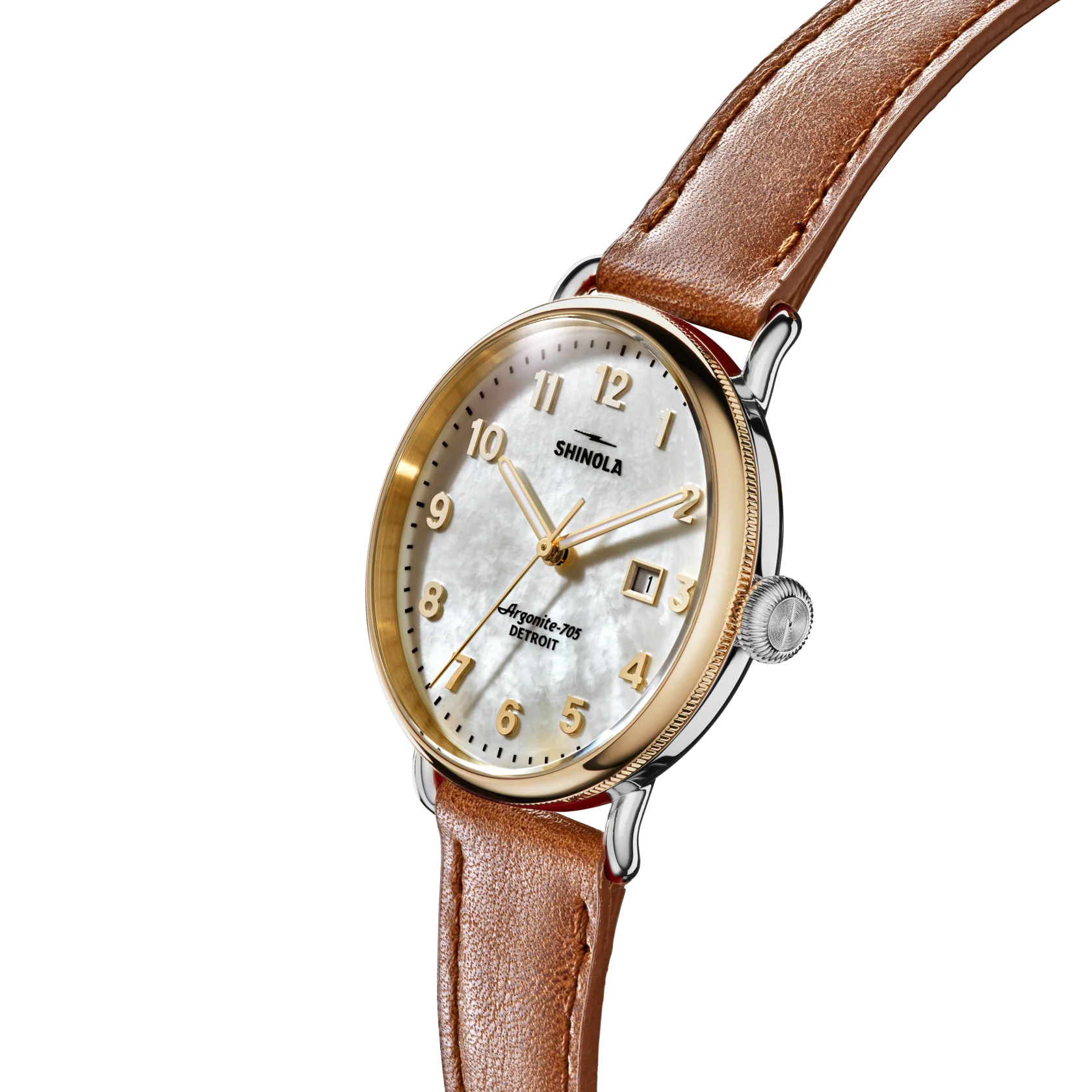 Canfield Watch 38mm - Mother of Pearl