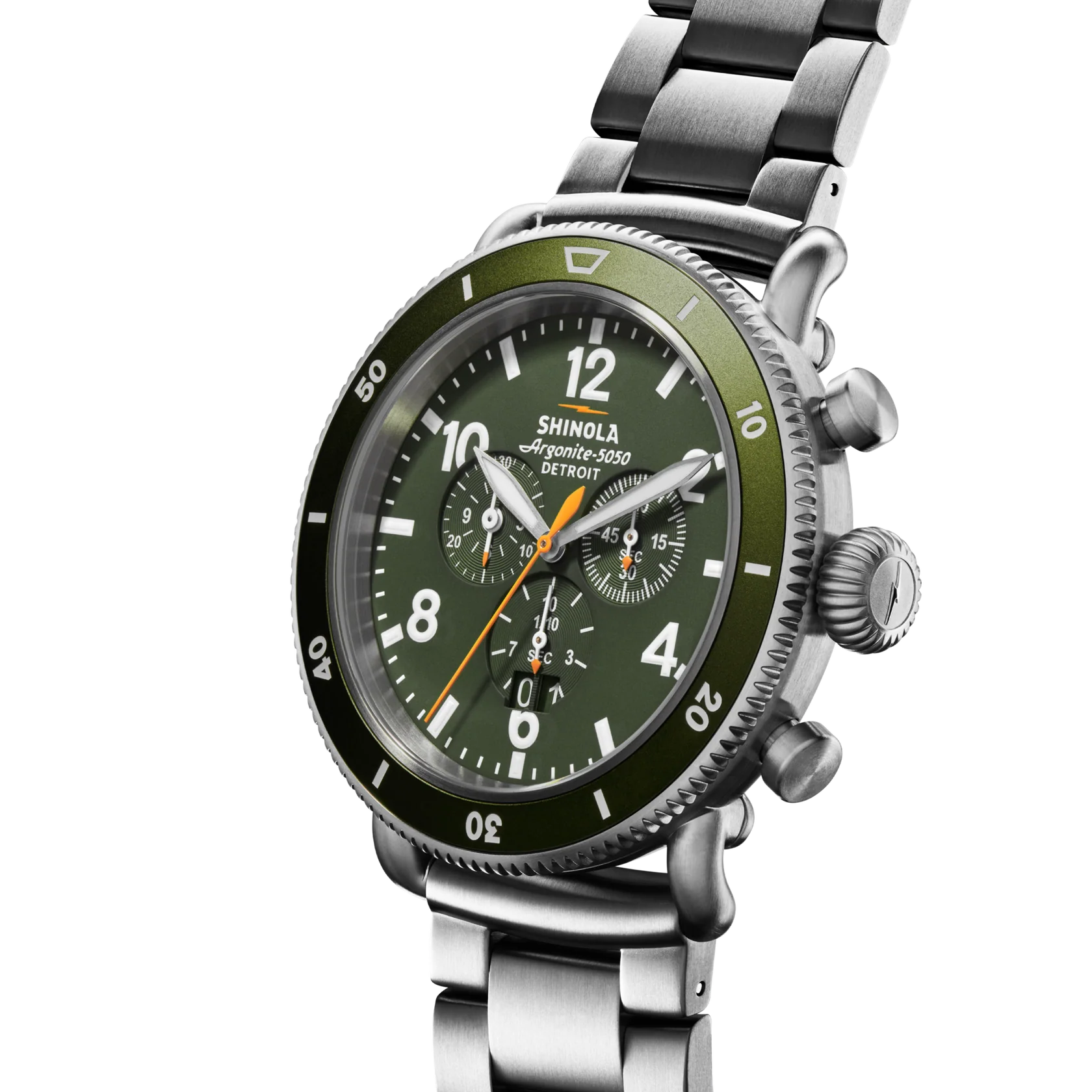 Runwell Sport Chronograph Watch - Dark Olive