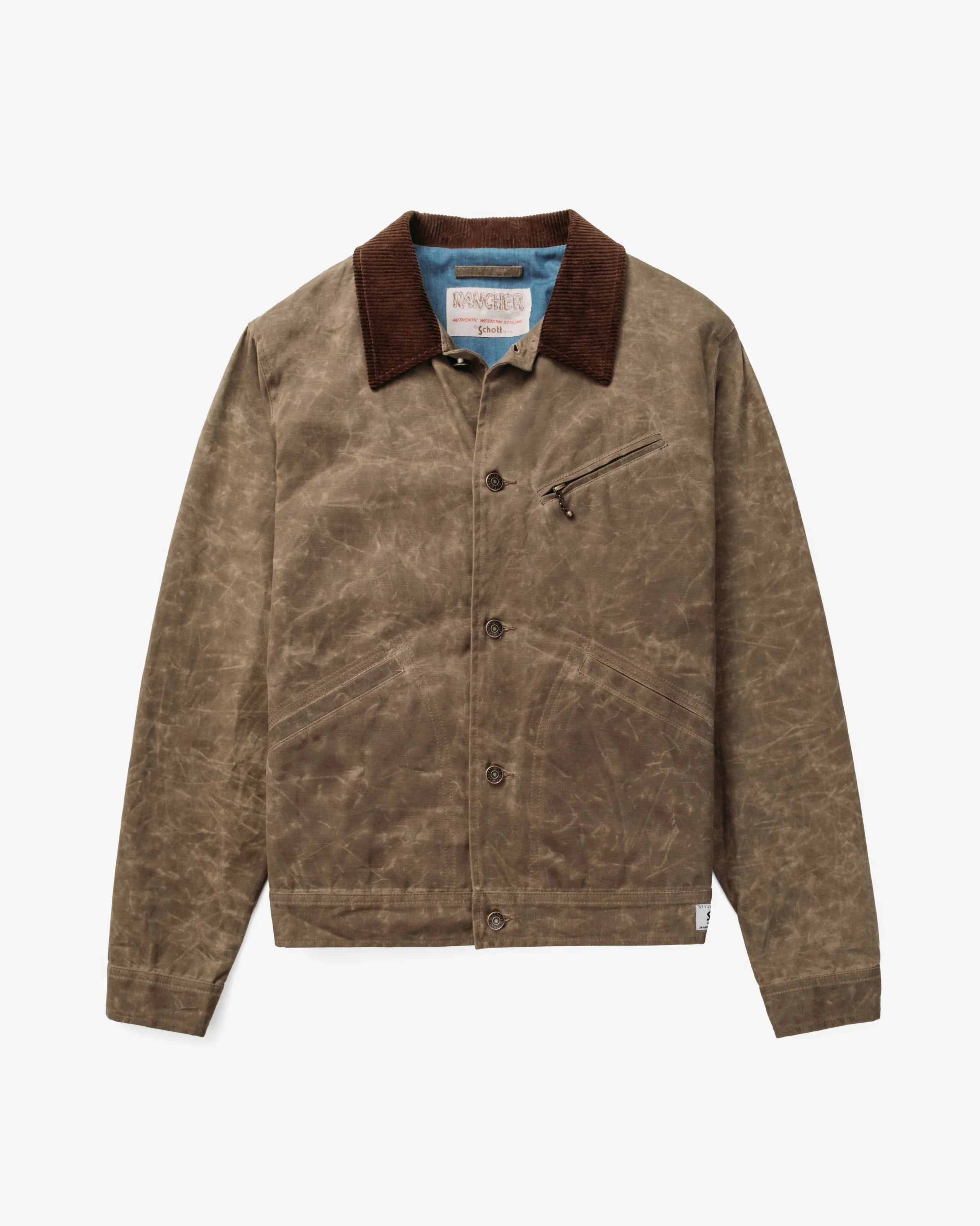 Schott 8510 Waxed Cotton Mechanic Jacket