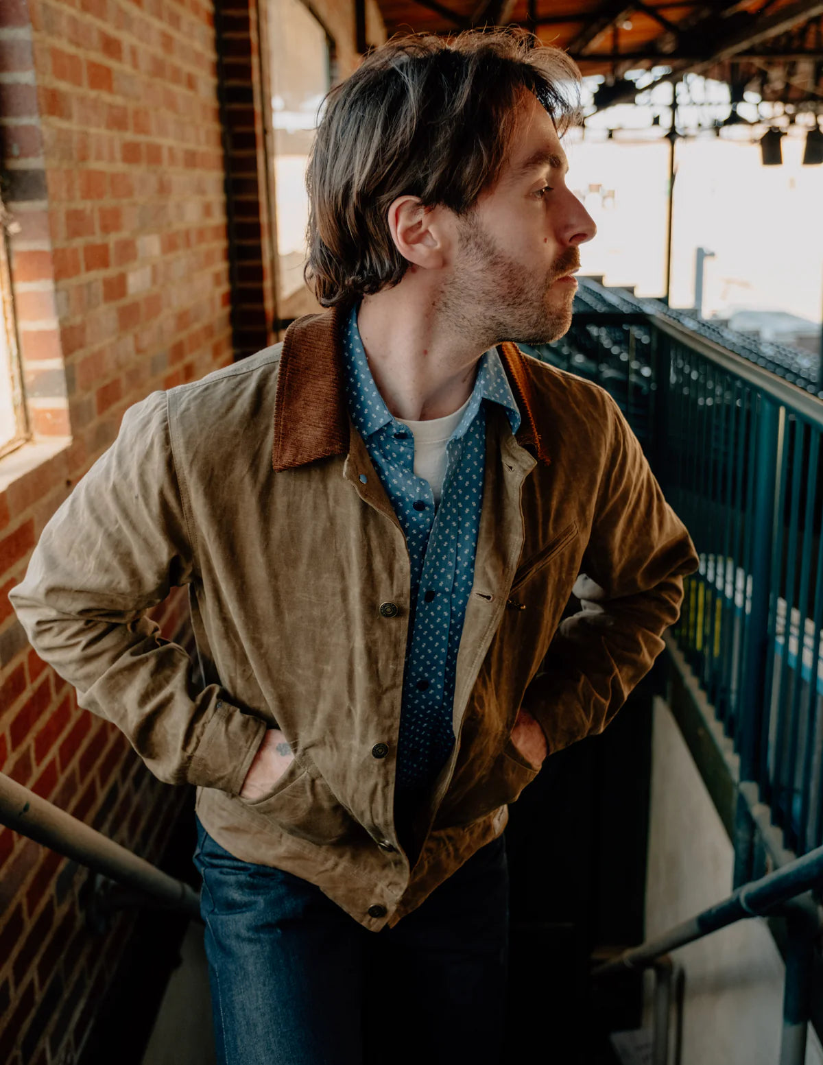 Schott 8510 Waxed Cotton Mechanic Jacket