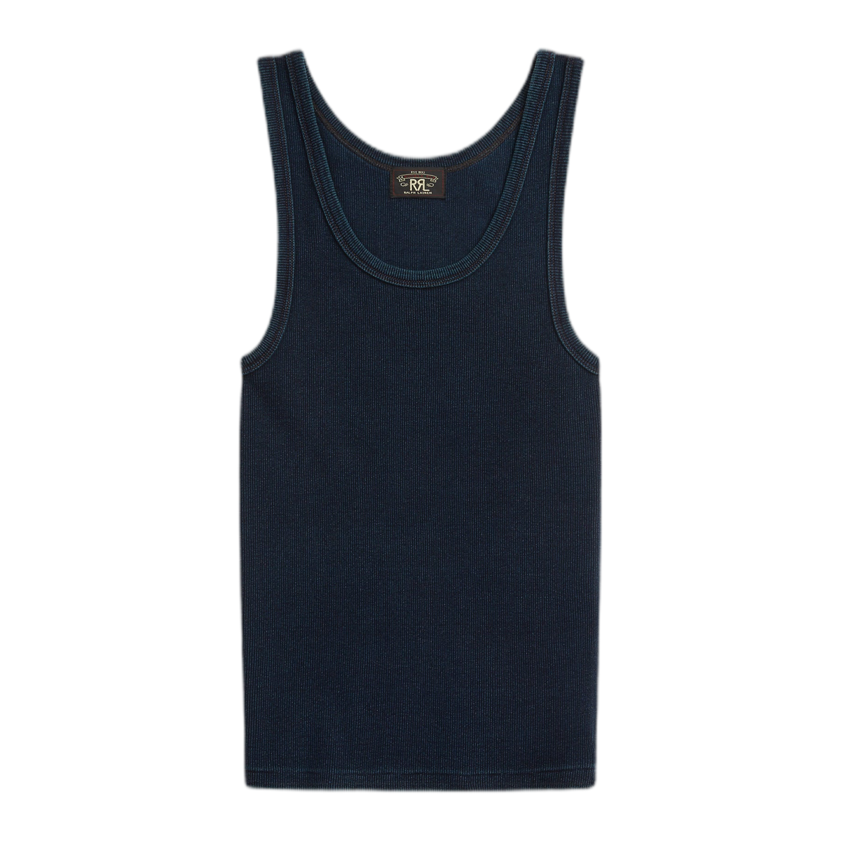 RRL - Stretch Cotton Ribbed Tank - Indigo