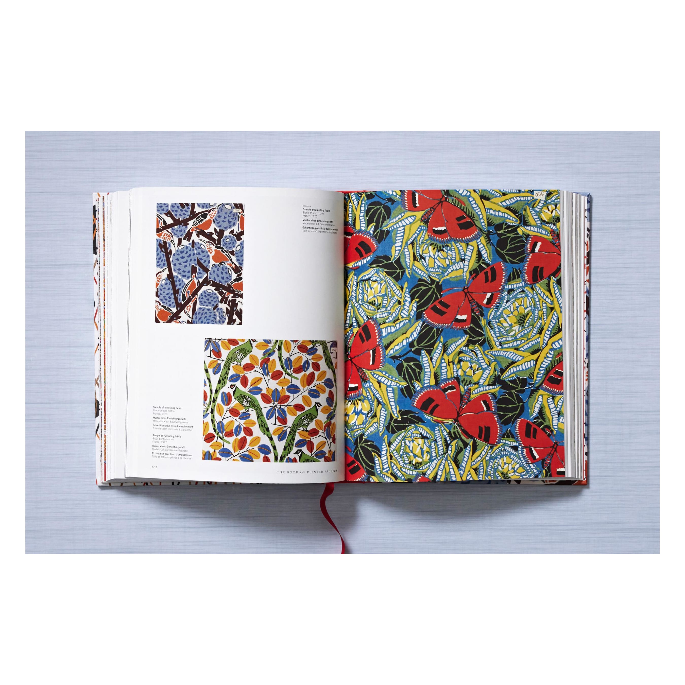 Printed Fabrics. From the 16th century until today (German, French, English)