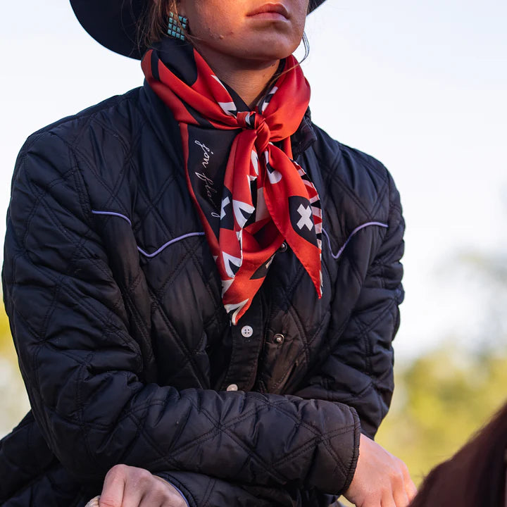 GIRL WITH THE WIDE BRIMMED HAT - SILK SCARF