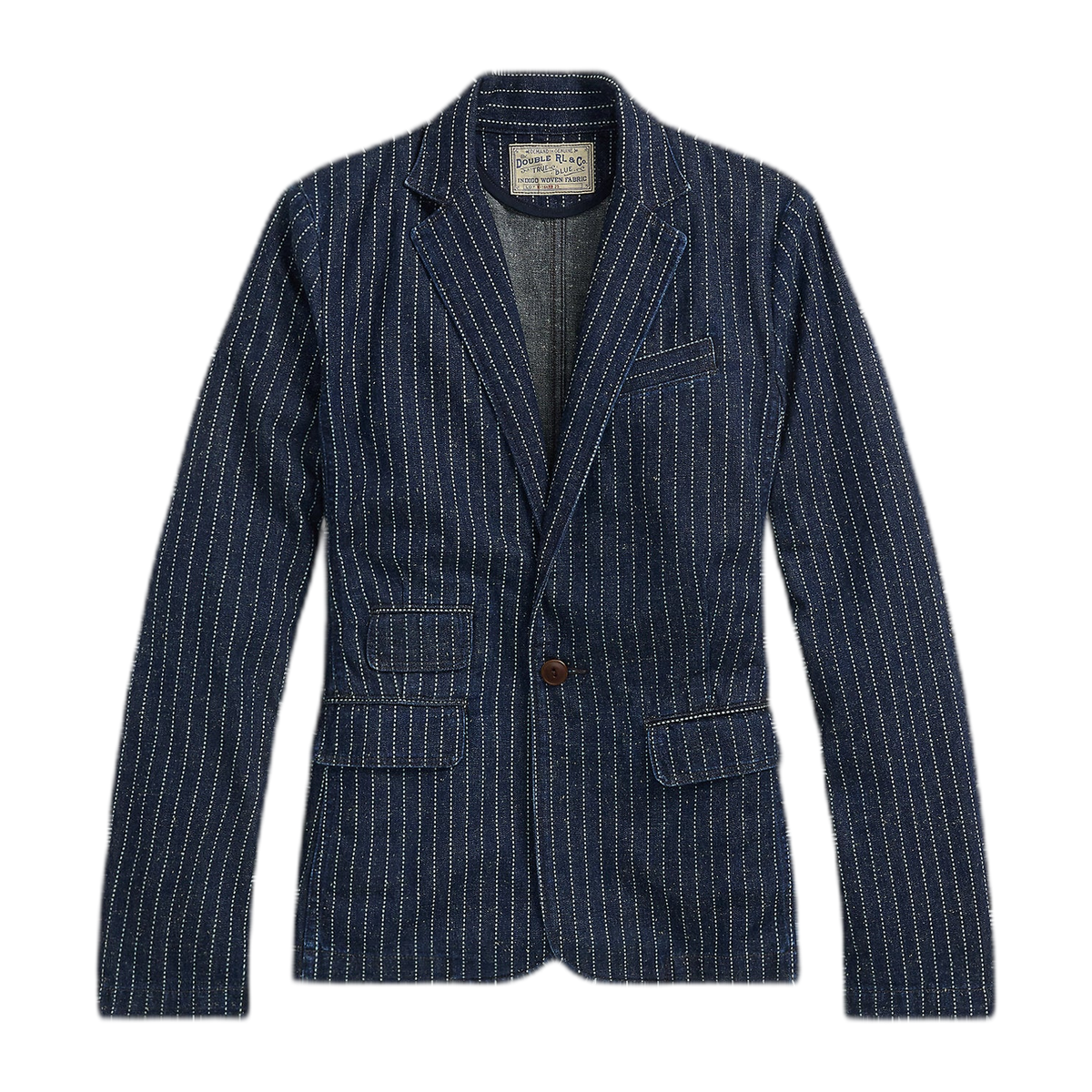 RRL Indigo Dot-Stripe Denim Blazer