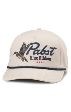 American Needle Pabst Blue Ribbon Hat- Ivory