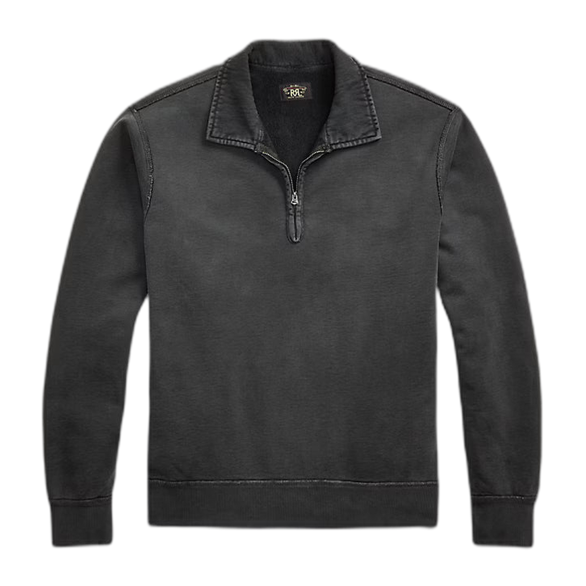 RRL French Terry Quarter-Zip Pullover