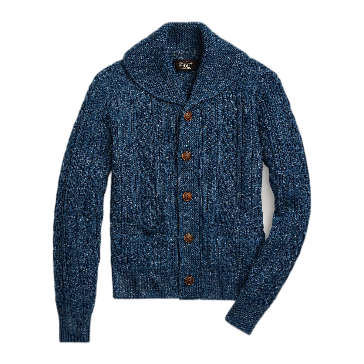 RRL Cable Cotton-Wool Shawl Cardigan for Women