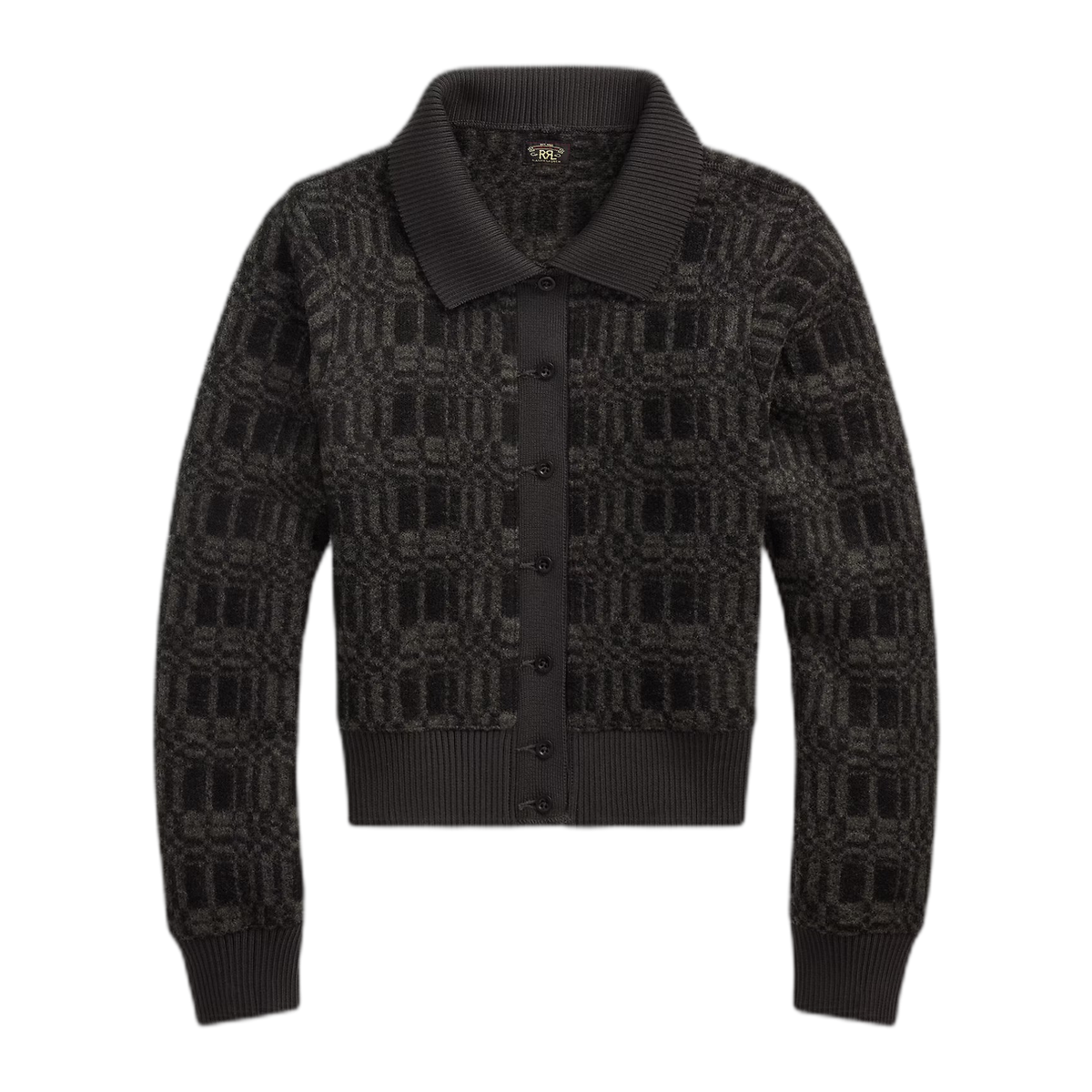 RRL Wool-Blend Jacquard Cardigan