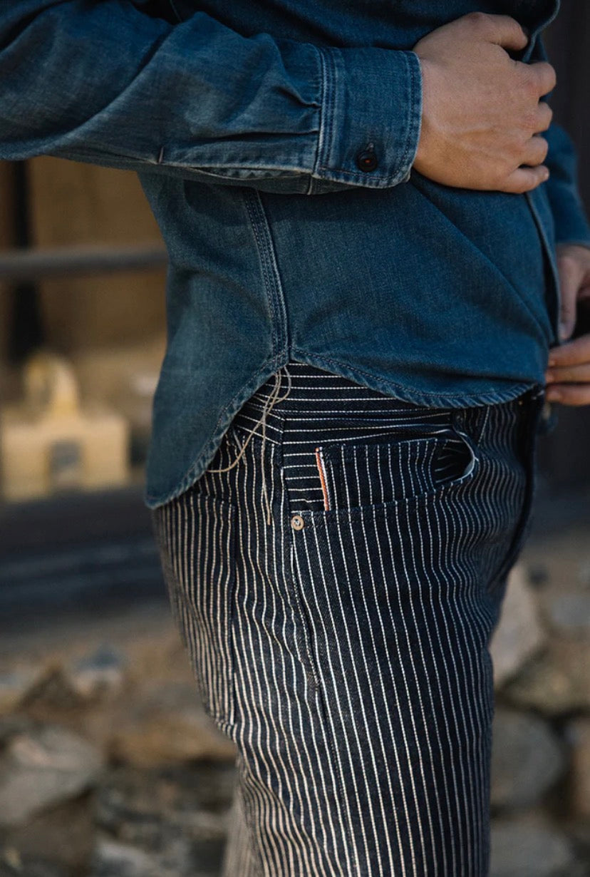 The Hammer Straight - Indigo Stripe Rinse 14oz Selvedge