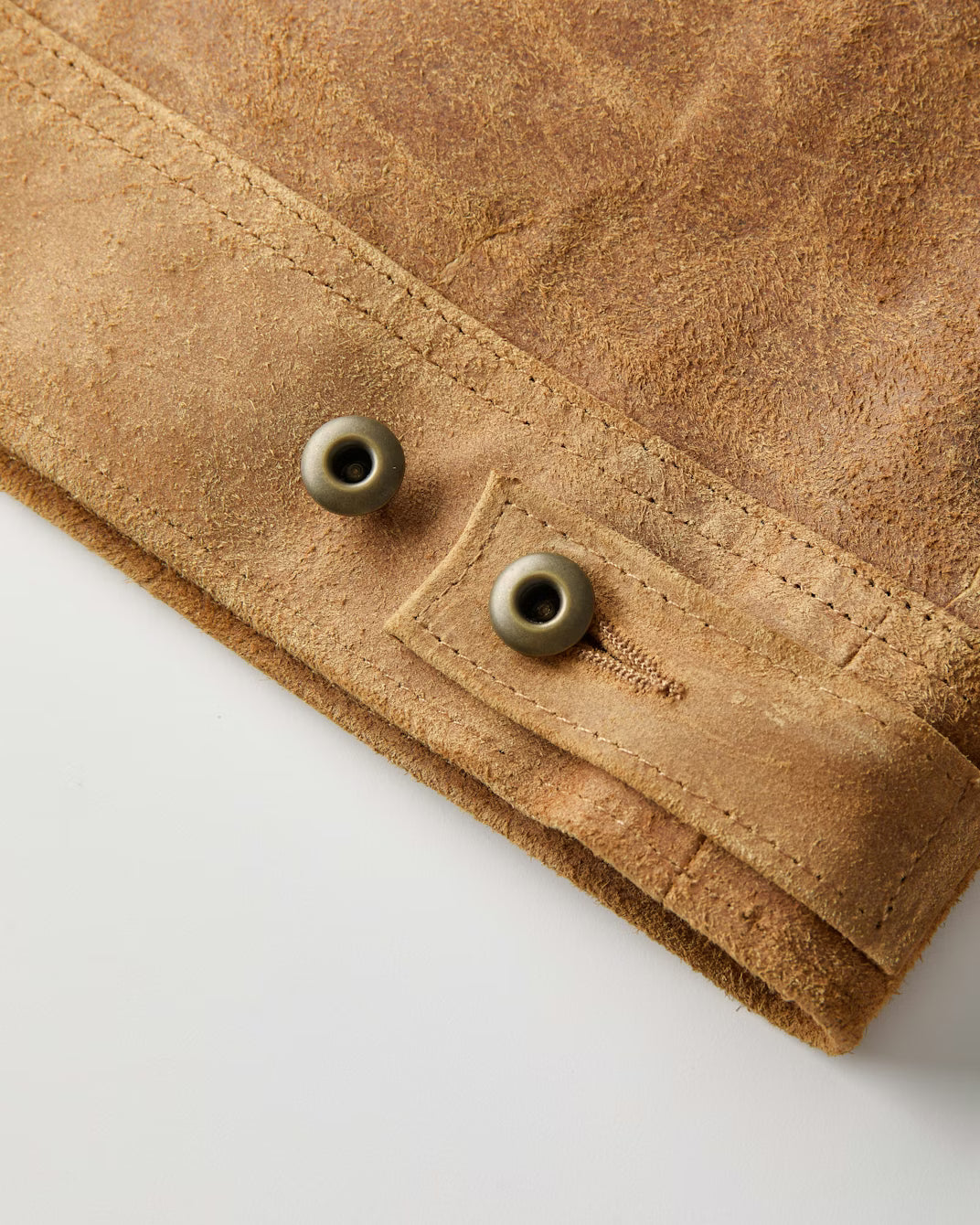 Schott 370 "Duke" Suede Unlined Rough Out Cowhide Jacket