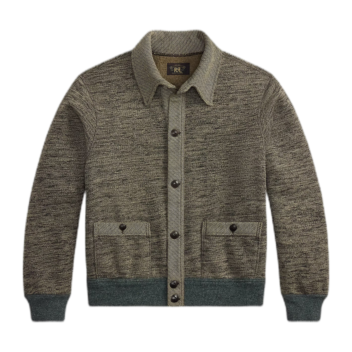 RRL Heathered Cotton Blend Cardigan