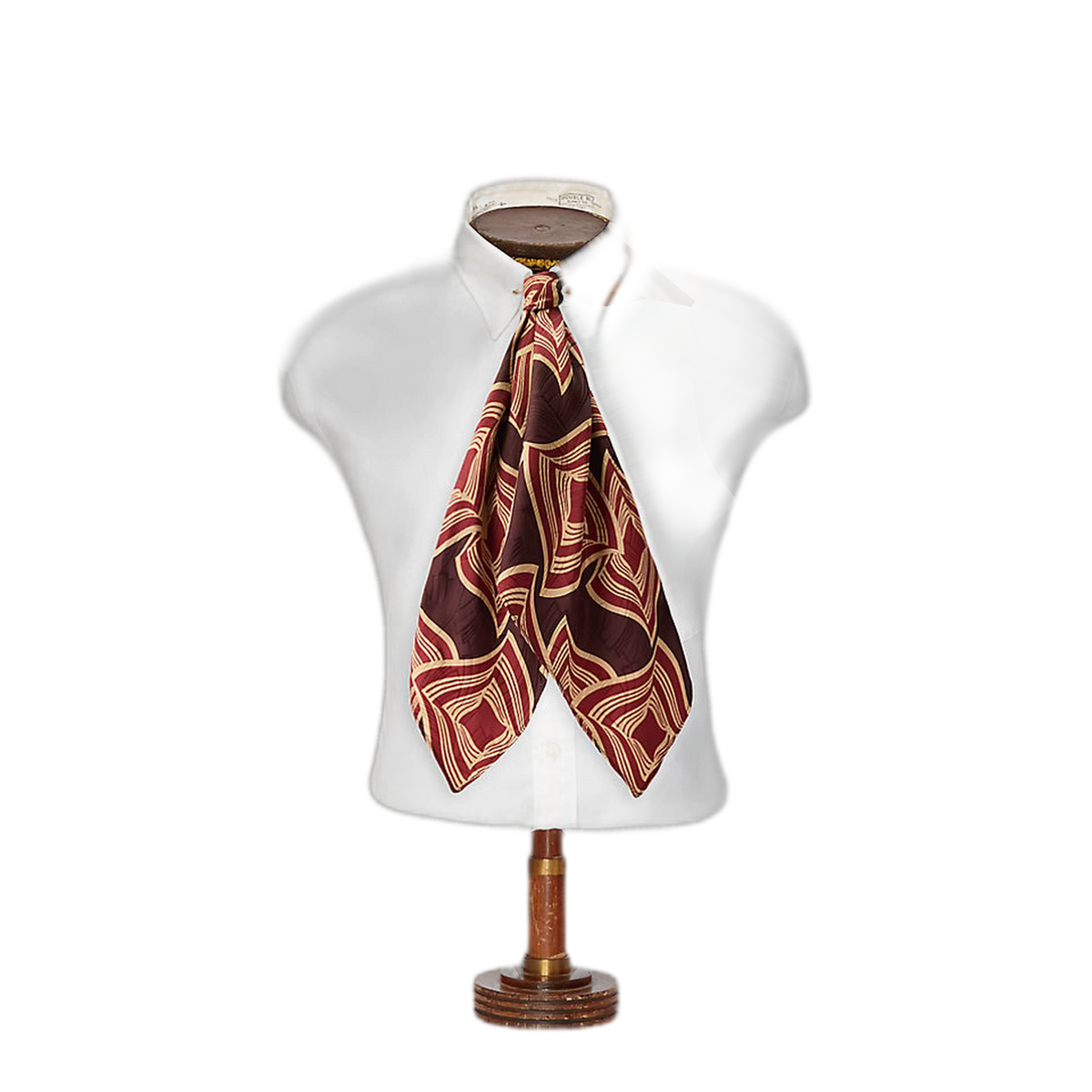 RRL Wavy-Geometric Silk Jacquard Cravat