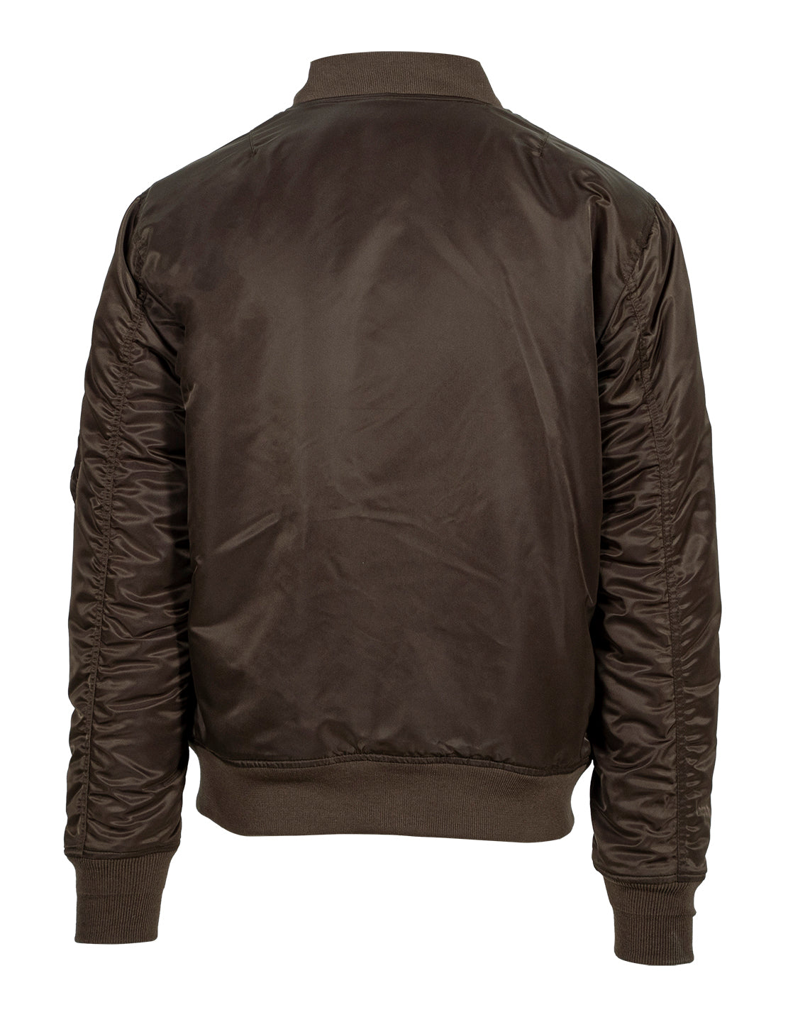 Men's Nylon Flight Jacket - Brown