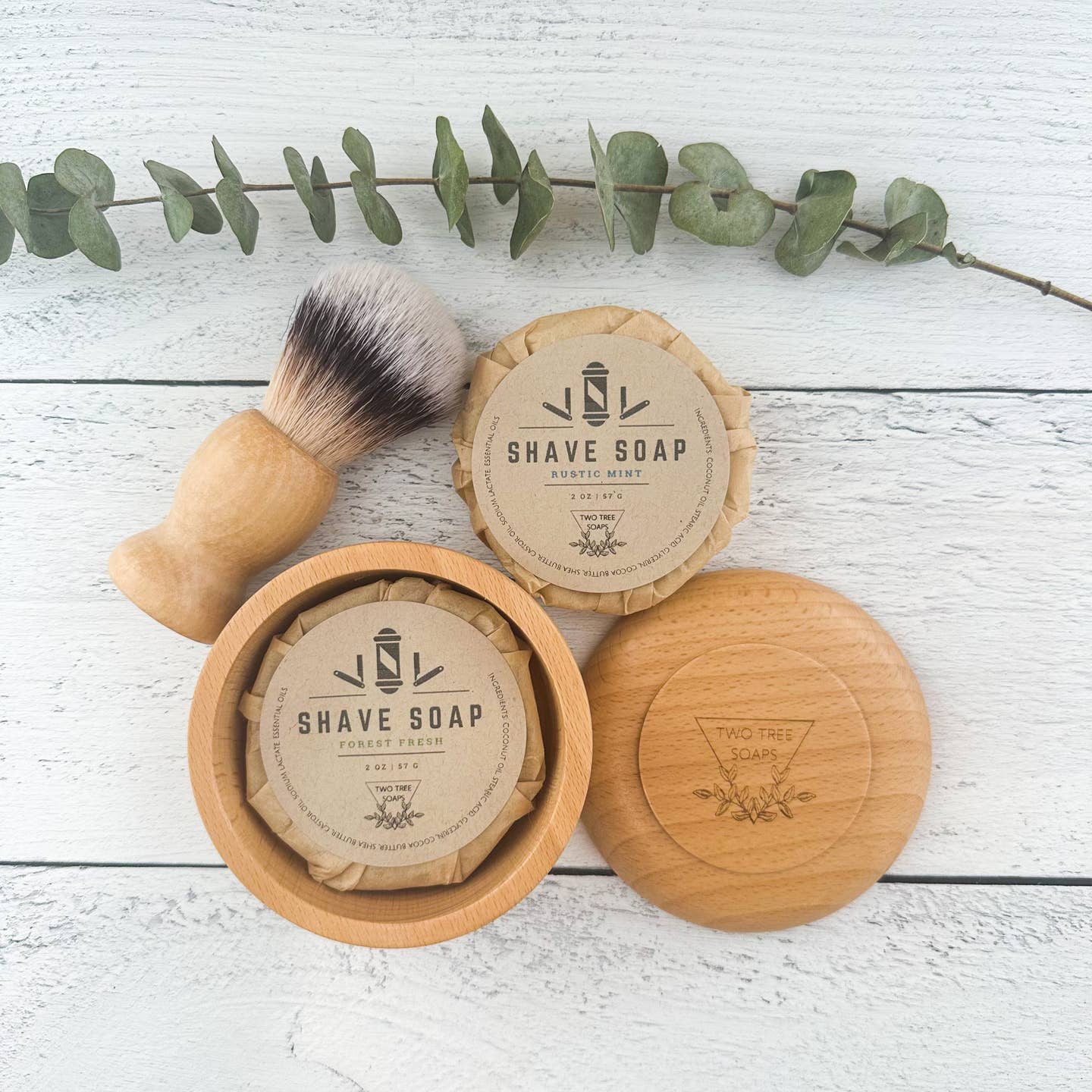 Handmade Shave Soap / Brush / Bowl Gift Set