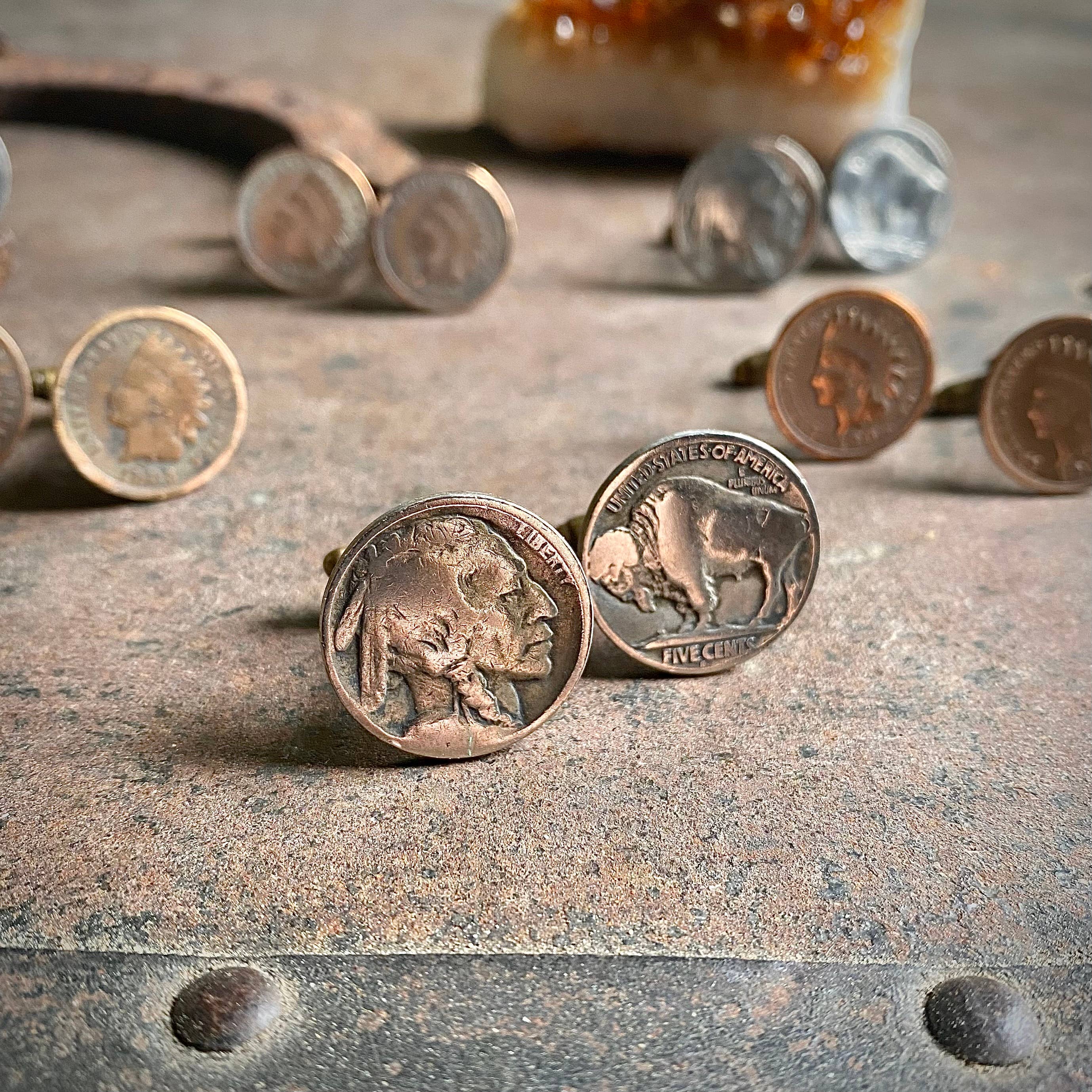 Buffalo Nickel Cuff Links