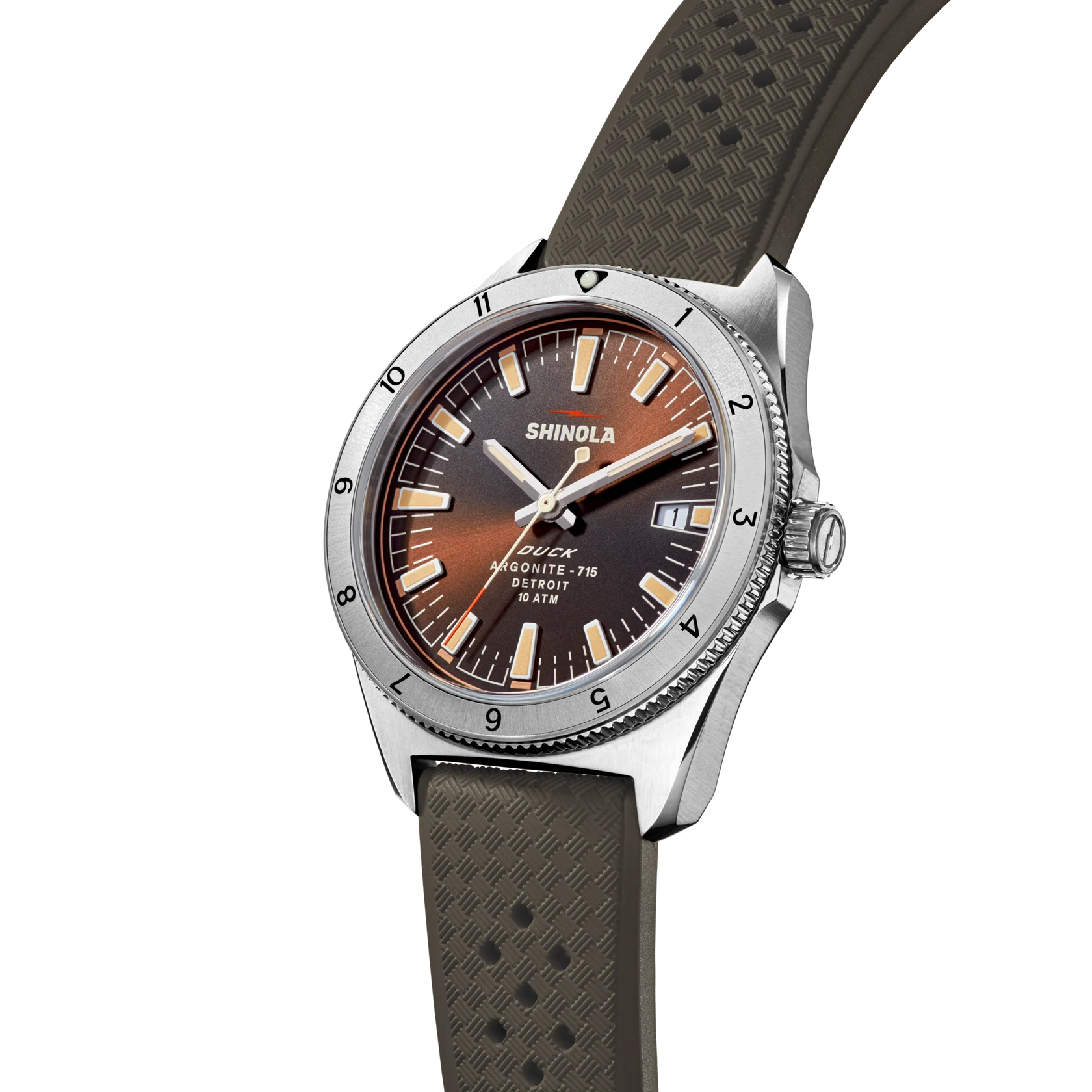 Shinola Duck Mallard Brown 40mm