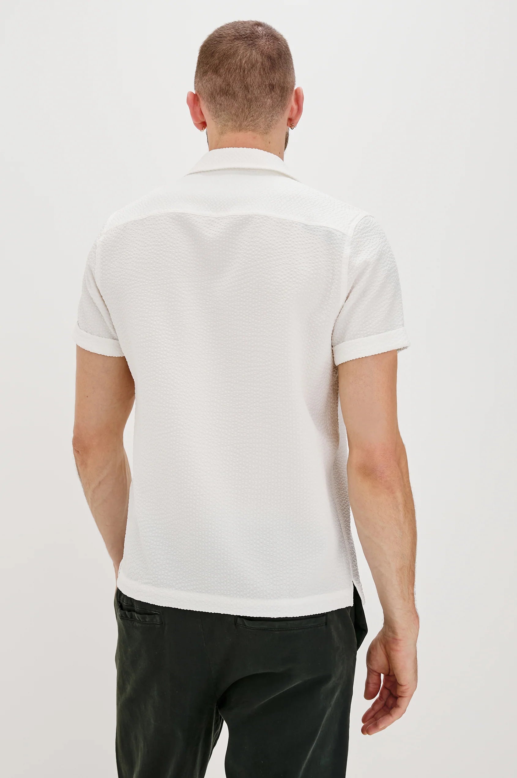 Amalfi Shirt - White Seersucker