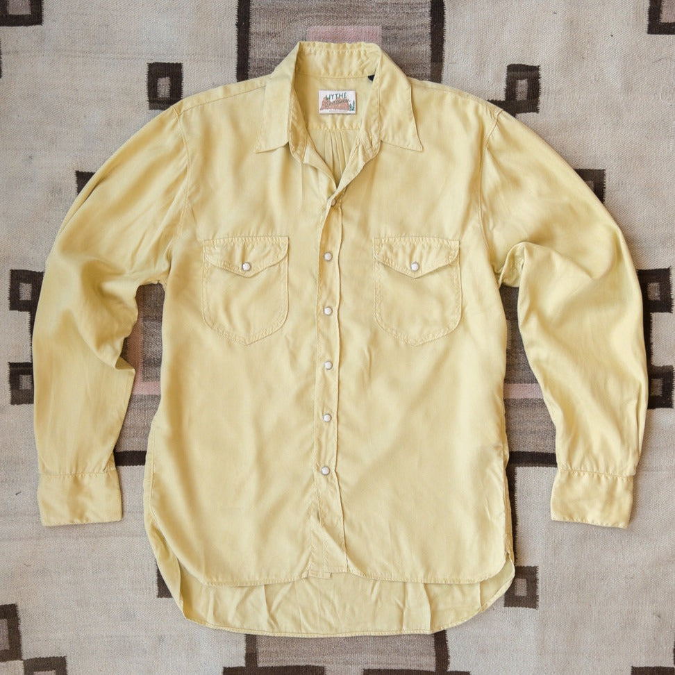 Tencel Gabardine Pearlsnap Shirt - Sunshine