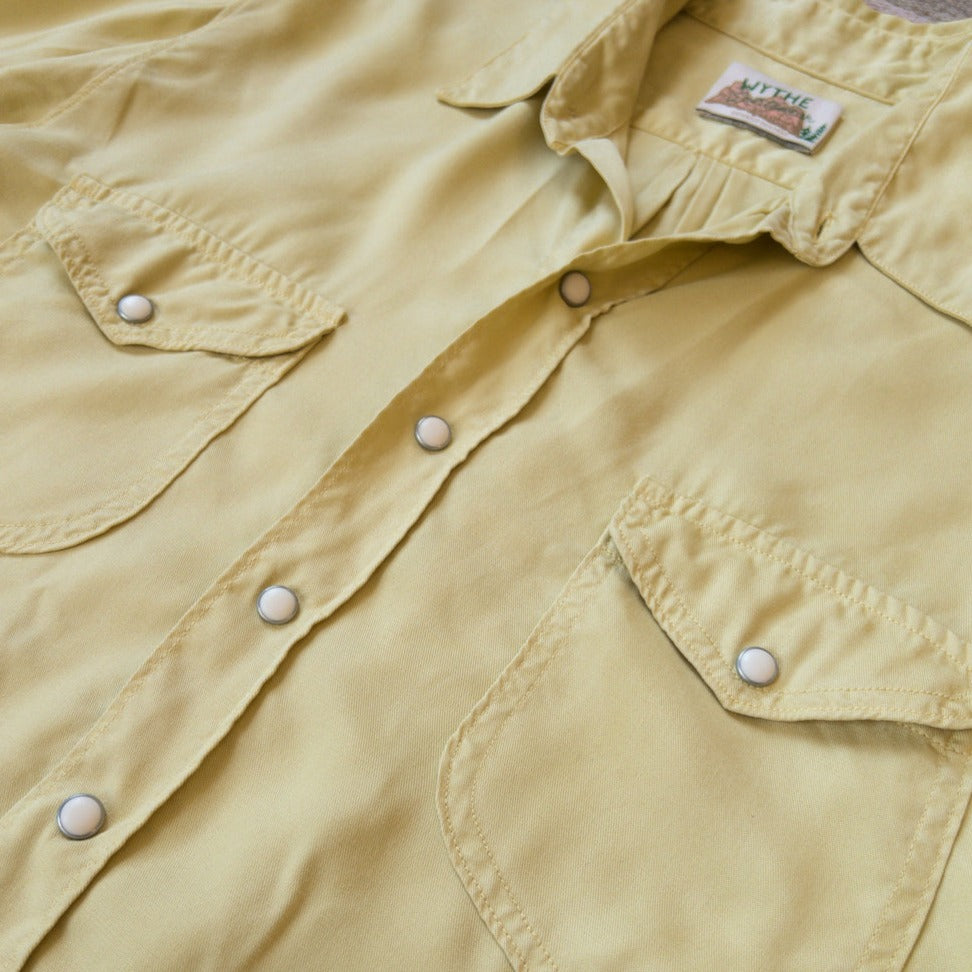 Tencel Gabardine Pearlsnap Shirt - Sunshine