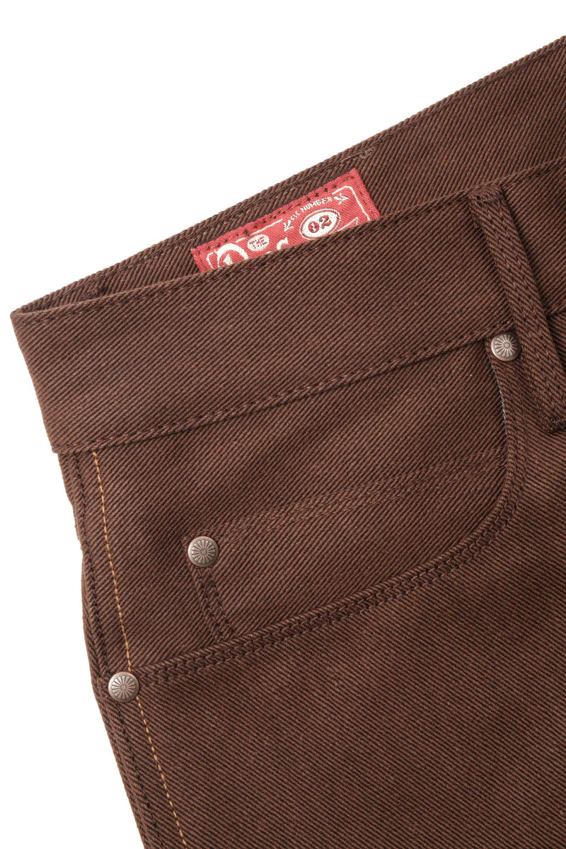 RIOS 15 OUNCE DARK BROWN DENIM