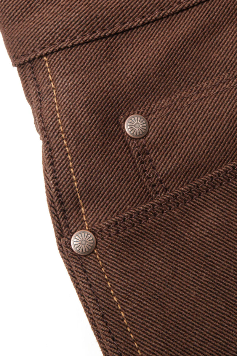 RIOS 15 OUNCE DARK BROWN DENIM