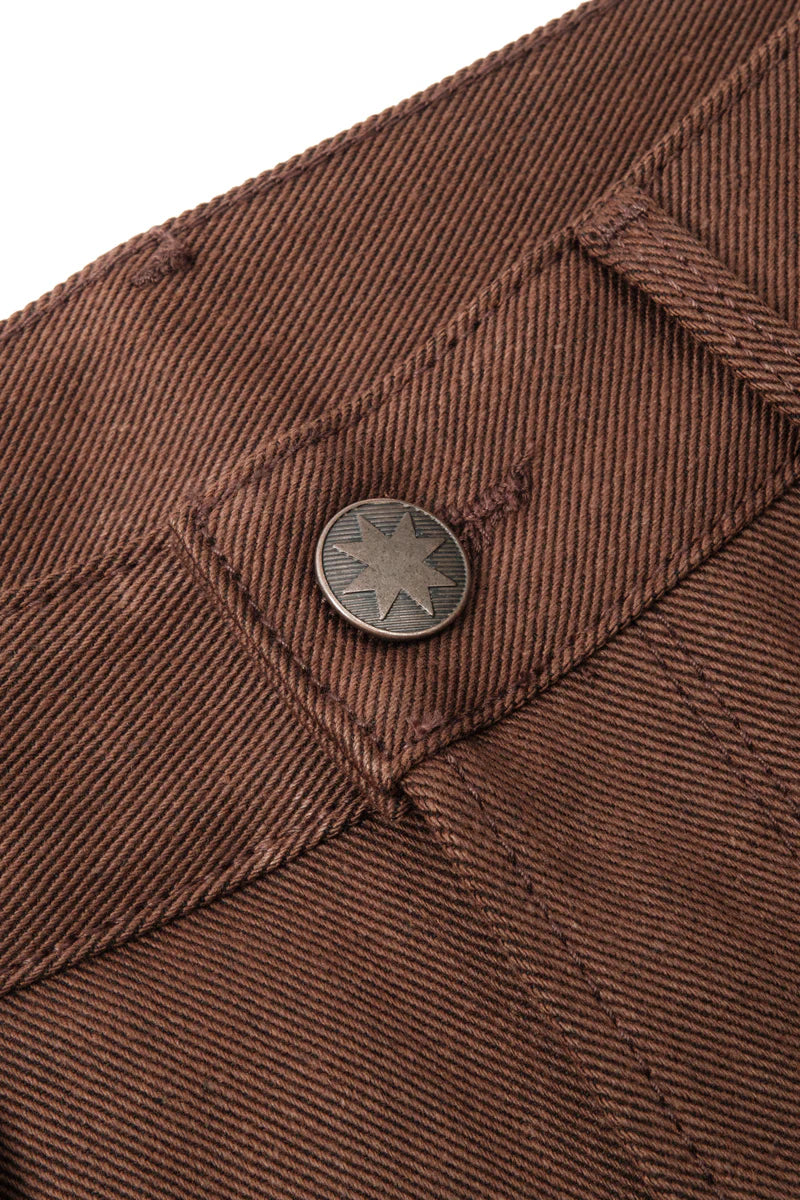 RIOS 15 OUNCE DARK BROWN DENIM