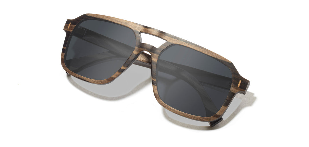 Auburn: Striped Ebony - Grey Polarized
